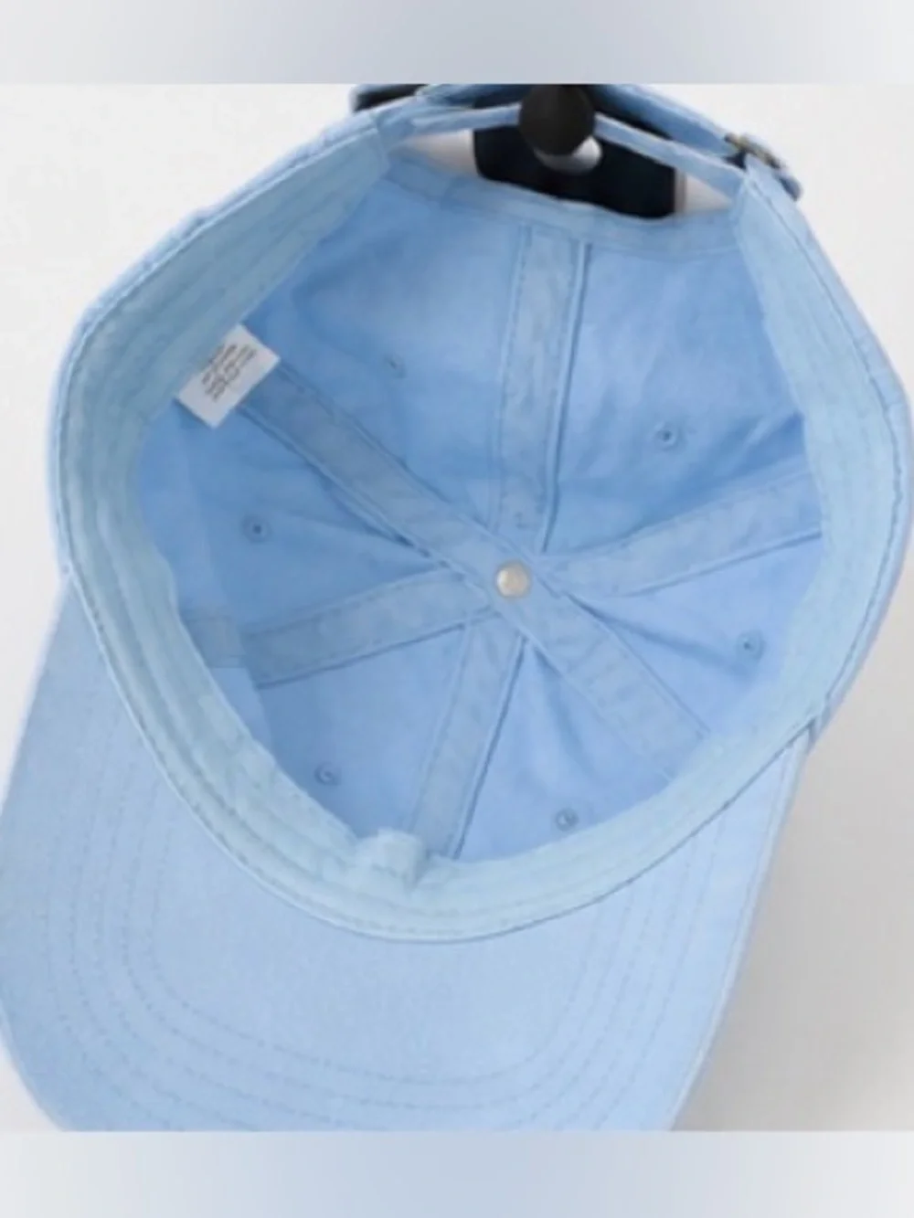 Light Blue Adjustable Baseball Cap Dad Hat One Size Casual Unisex Cotton Style